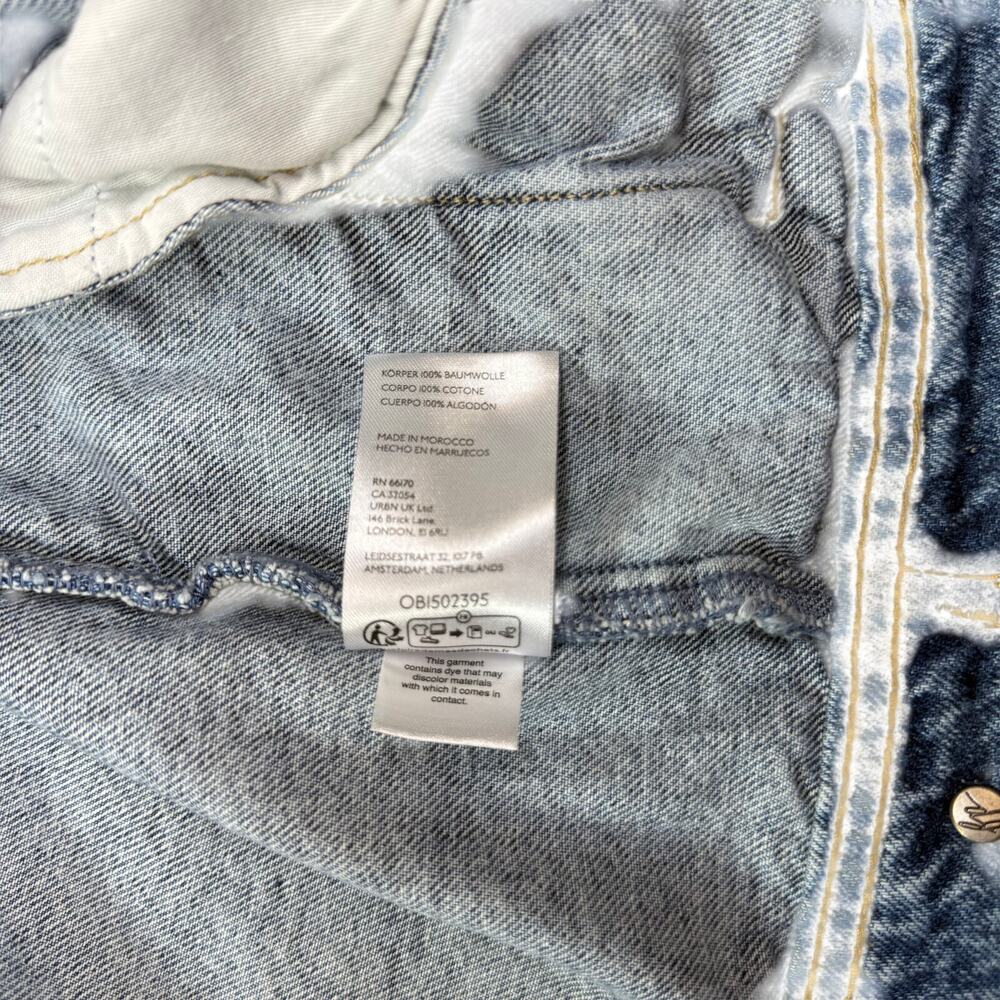 Free People We The Free Rumors Cropped Denim Jacket 100%Cotton Classic/Modern - Picture 16 of 16